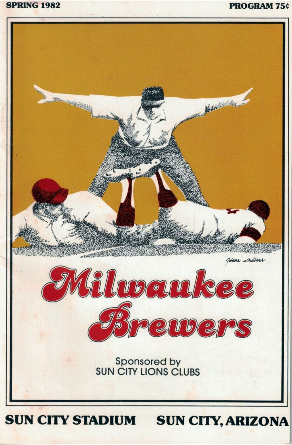 1982 Milwaukee Brewers spring training program