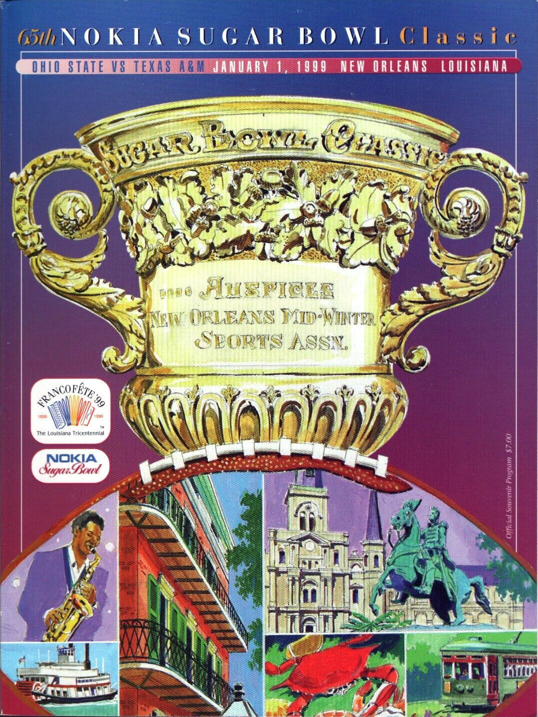 1999 Sugar Bowl program