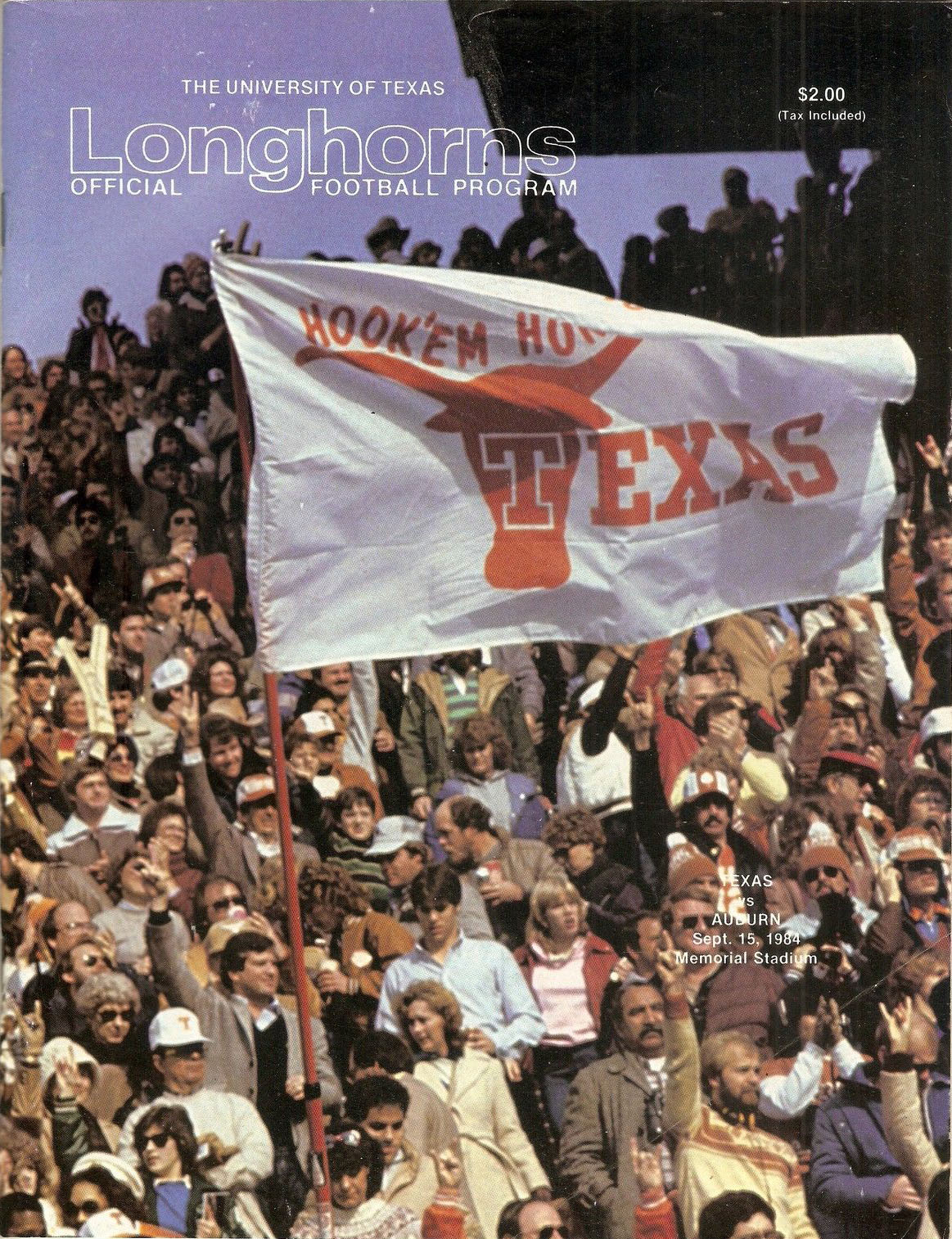 Texas Longhorns vs. Auburn Tigers (September 15, 1984)