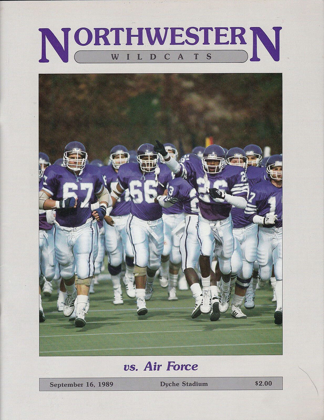 Northwestern Wildcats vs. Air Force Falcons (September 16, 1989)