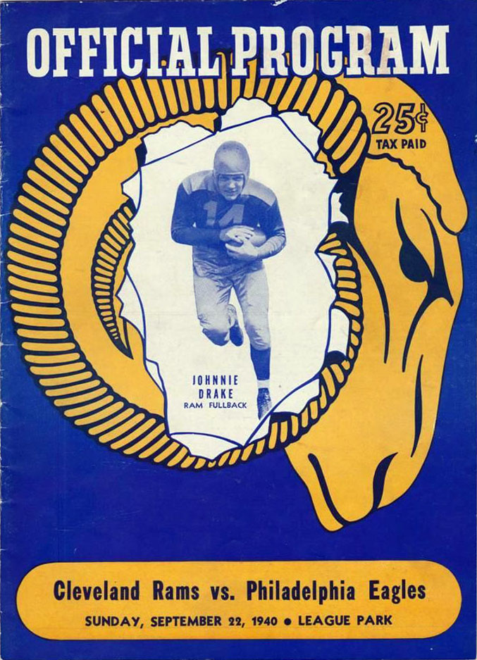 Cleveland Rams vs. Philadelphia Eagles (September 22, 1940)