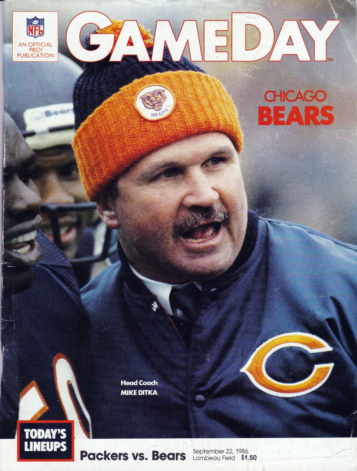 Green Bay Packers vs. Chicago Bears (September 22, 1986)