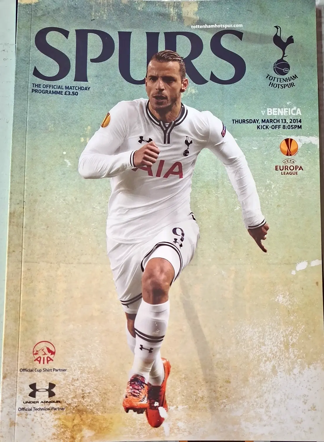 Tottenham Hotspur vs. Benfica (March 13, 2014)