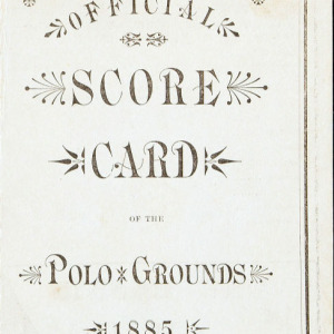 1885 New York Giants program