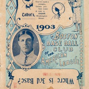 1903 Boston Americans program