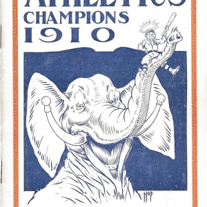 1910 Philadelphia Athletics World Series program