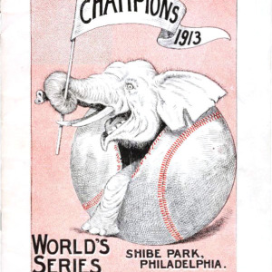 1913 Philadelphia Athletics World Series program