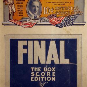 1921 Chicago Cubs program