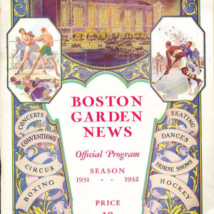 1931-32 Boston Bruins program