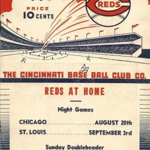 1937 Cincinnati Reds program