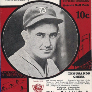 1936 Detroit Tigers program