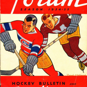 1934-35 Montreal Canadiens program