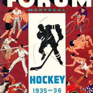 1935-36 Montreal Canadiens program