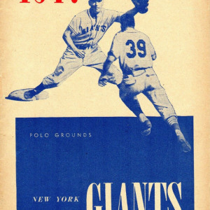 1947 New York Giants program/scorecard