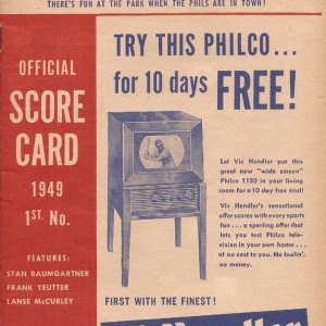 1949 Philadelphia Phillies program