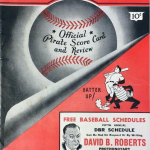 1947 Pittsburgh Pirates program
