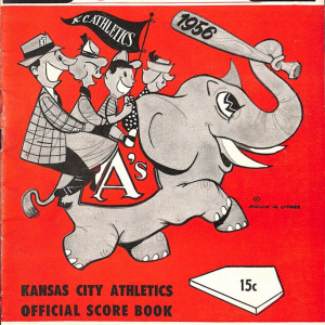 1956 Kansas City Athletics program
