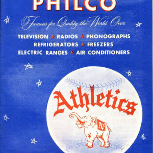 1952 Philadelphia Athletics program