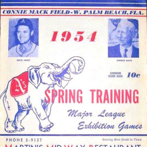 1954 Philadelphia Athletics spring training program