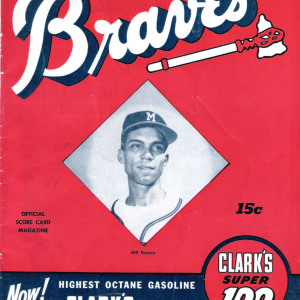 1953 Milwaukee Braves program