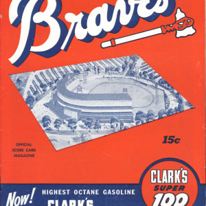 1953 Milwaukee Braves program