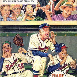1954 Milwaukee Braves program