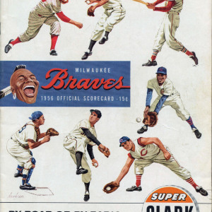 1956 Milwaukee Braves program