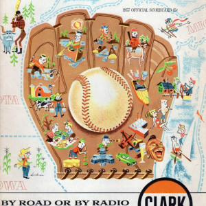 1957 Milwaukee Braves program