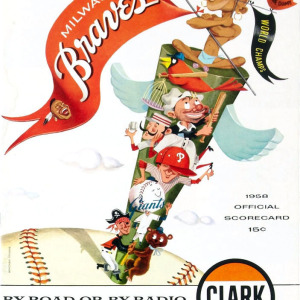 1958 Milwaukee Braves program