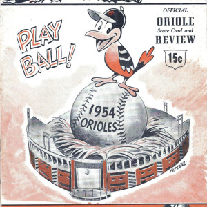 1954 Baltimore Orioles program