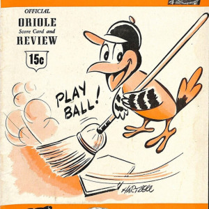 1955 Baltimore Orioles program