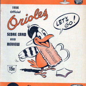1956 Baltimore Orioles program