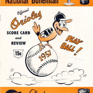 1957 Baltimore Orioles program