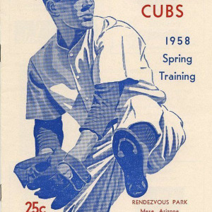 1958 Chicago Cubs spring training program