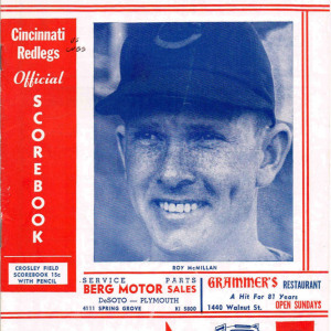 1954 Cincinnati Reds program