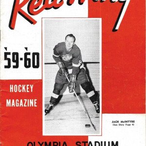 1959-60 Detroit Red Wings program