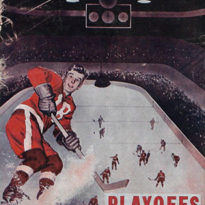 1955-56 Detroit Red Wings playoff program