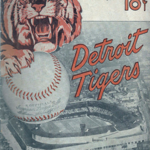 1950 Detroit Tigers program/scorecard
