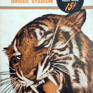 1954 Detroit Tigers program/scorecard
