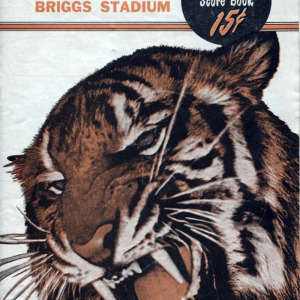 1955 Detroit Tigers program/scorecard