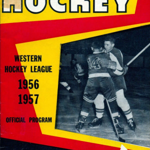 1956-57 Edmonton Flyers program