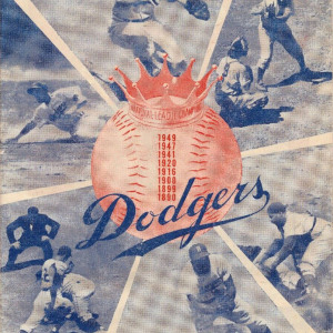 1950 Brooklyn Dodgers program