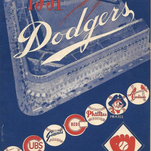 1951 Brooklyn Dodgers program