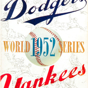 1952 Brooklyn Dodgers World Series program