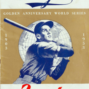 1953 Brooklyn Dodgers World Series program