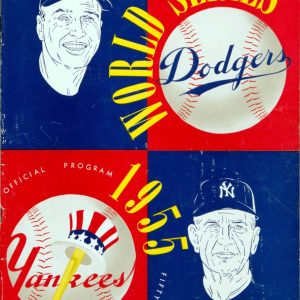1955 Brooklyn Dodgers World Series program