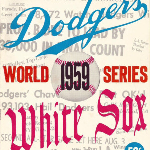 1959 Los Angeles Dodgers World Series program