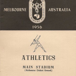 Olympic Games Program: Melbourne 1956 (Athletics)