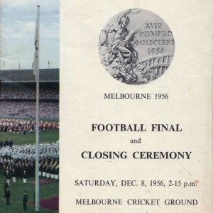 Olympic Games Program: Melbourne 1956 (Closing Ceremony)
