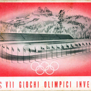 1956 Winter Olympics Postcard